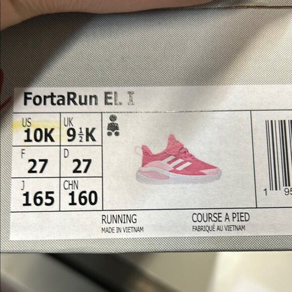 Adidas Pink and White Sneakers with Sporty Low-Top Design - Picture 3 of 3